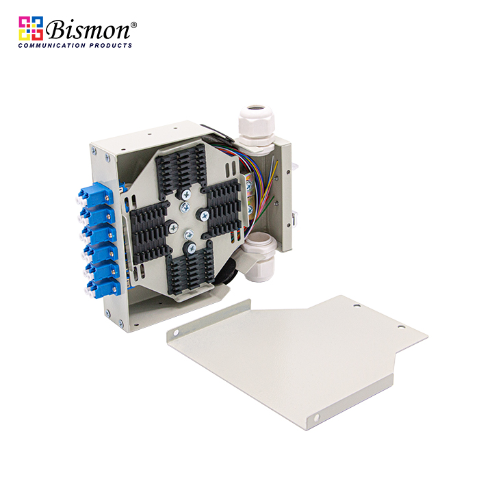 DIN-Rail 12 Core LC Duplex Wall Box fiber optic+LC Adapter Single-mode